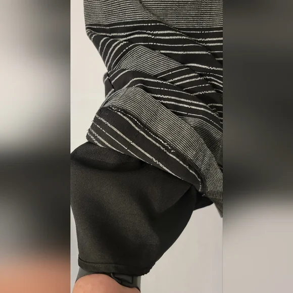 Moon River Black and White Striped Dress Size M - Picture 4 of 7